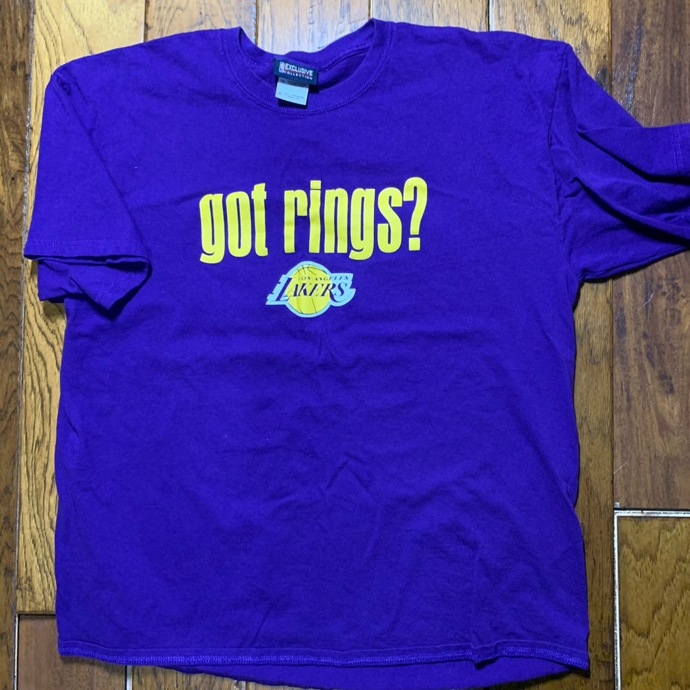 GUC Purple Lakers 15xNBA championships unisex XL